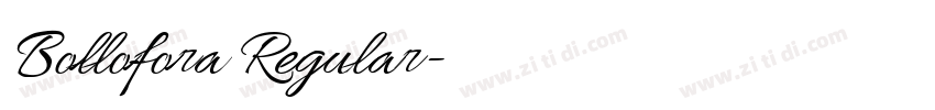 Bollofora Regular字体转换